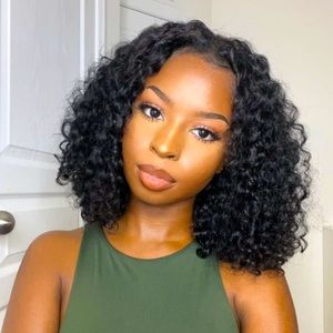Short Curly Glueless Wig